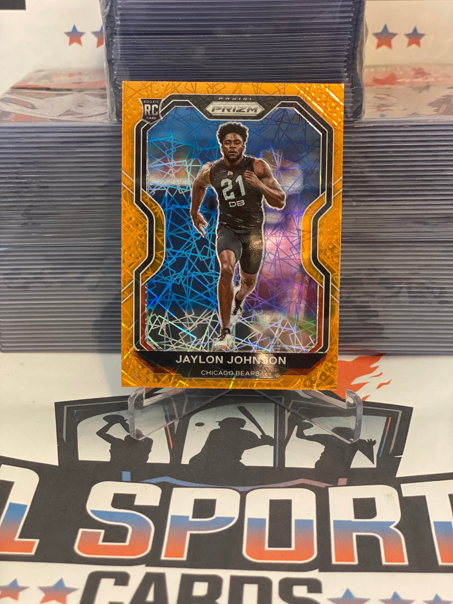 2020 Panini Prizm (Orange Lazer Prizm) Jaylon Johnson Rookie #306