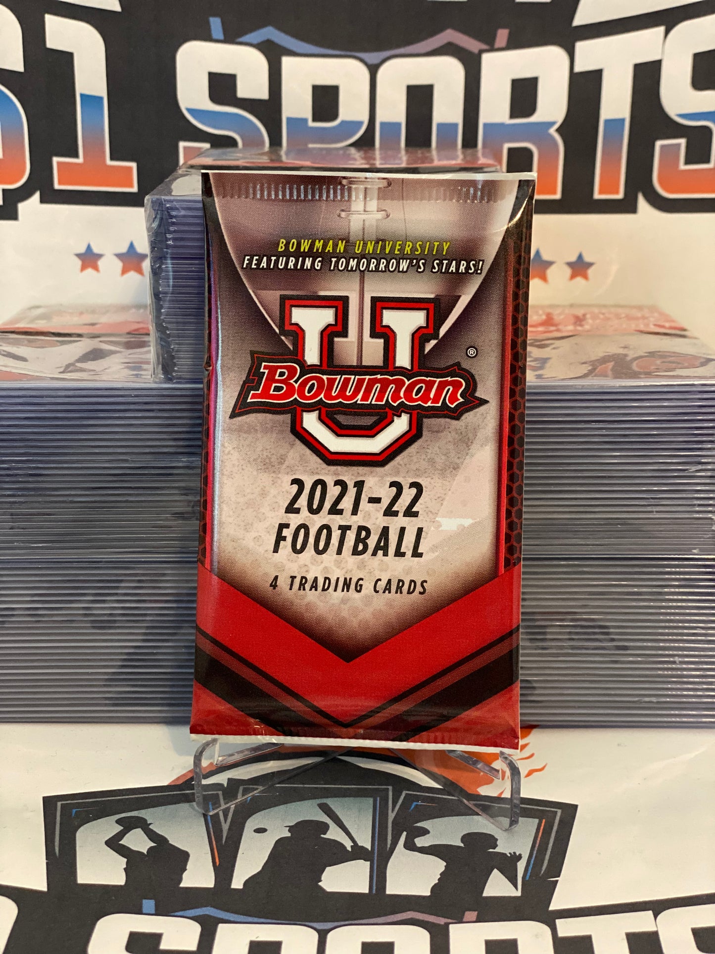 2021-22 Bowman University NFL Football Retail Pack