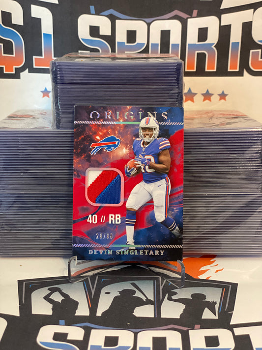 2019 Panini Origins (Red Relic 29/99) Devin Singletary #RP-27