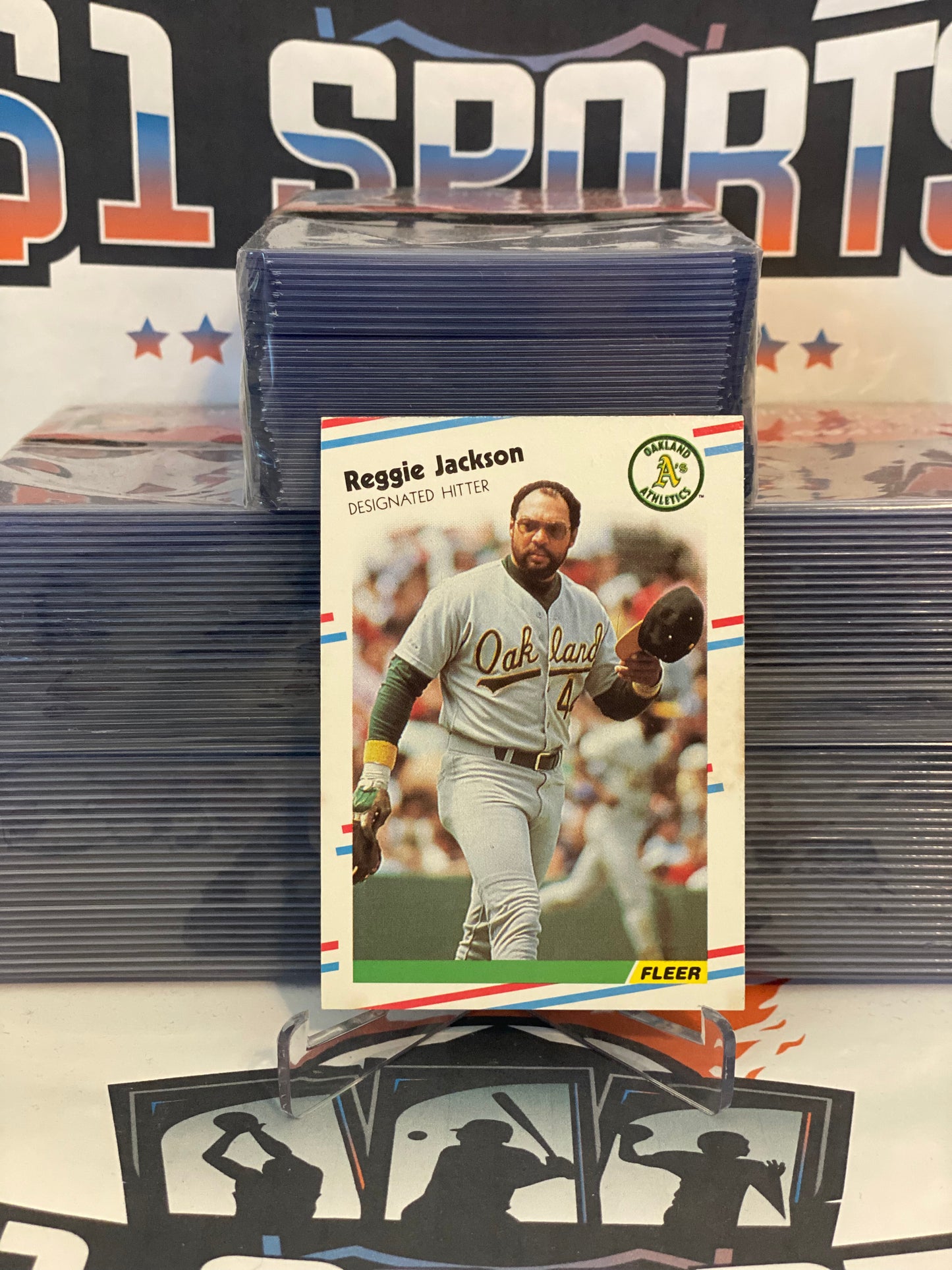 1988 Fleer Reggie Jackson #283