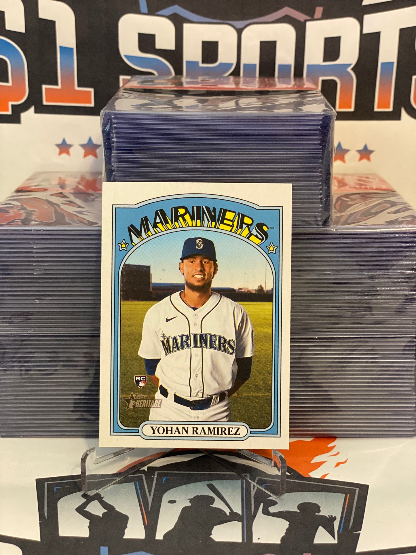 2021 Topps Heritage Yohan Ramirez Rookie #530