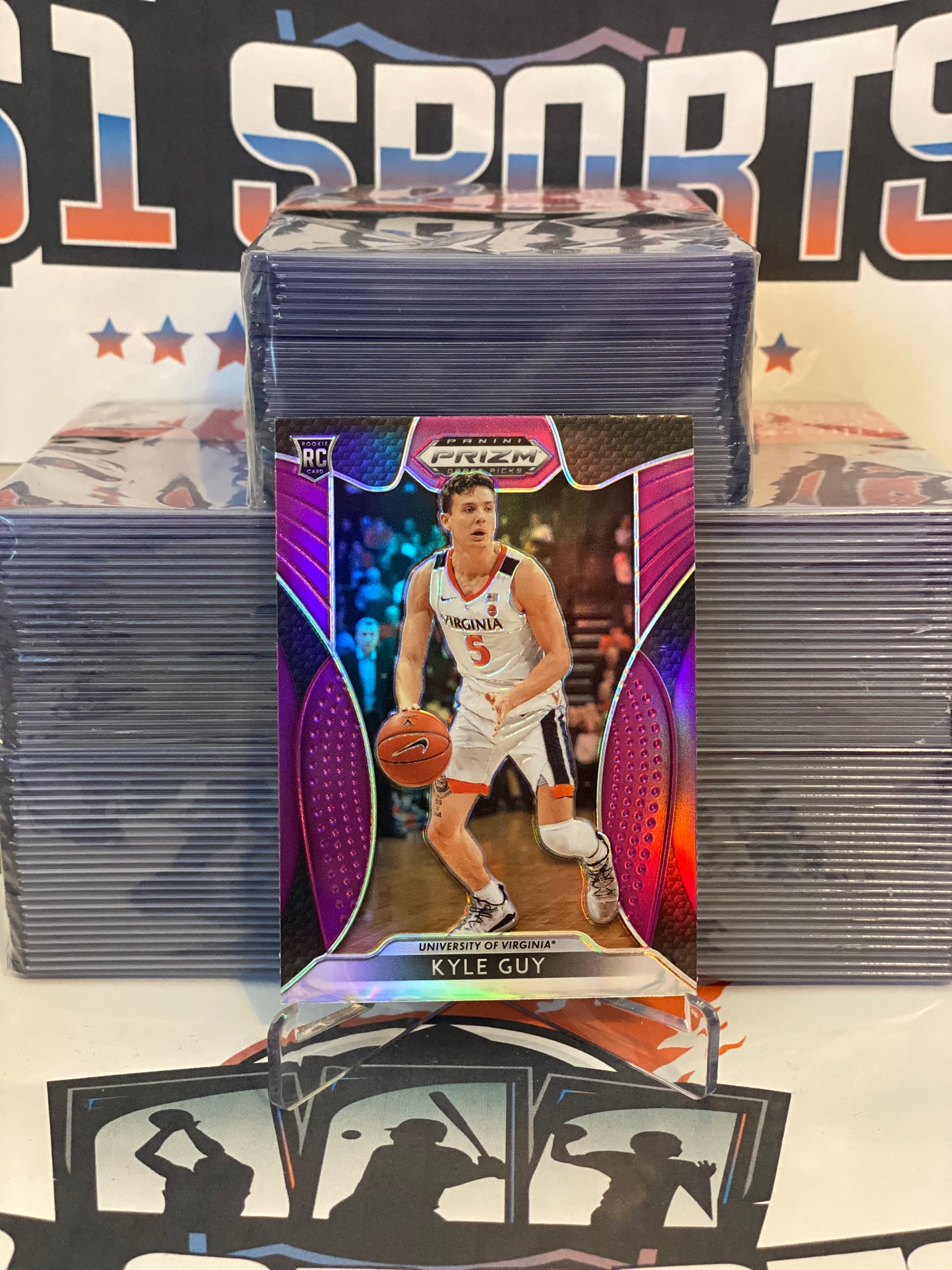 2019 Panini Prizm Draft Picks (Purple Prizm) Kyle Guy Rookie #57
