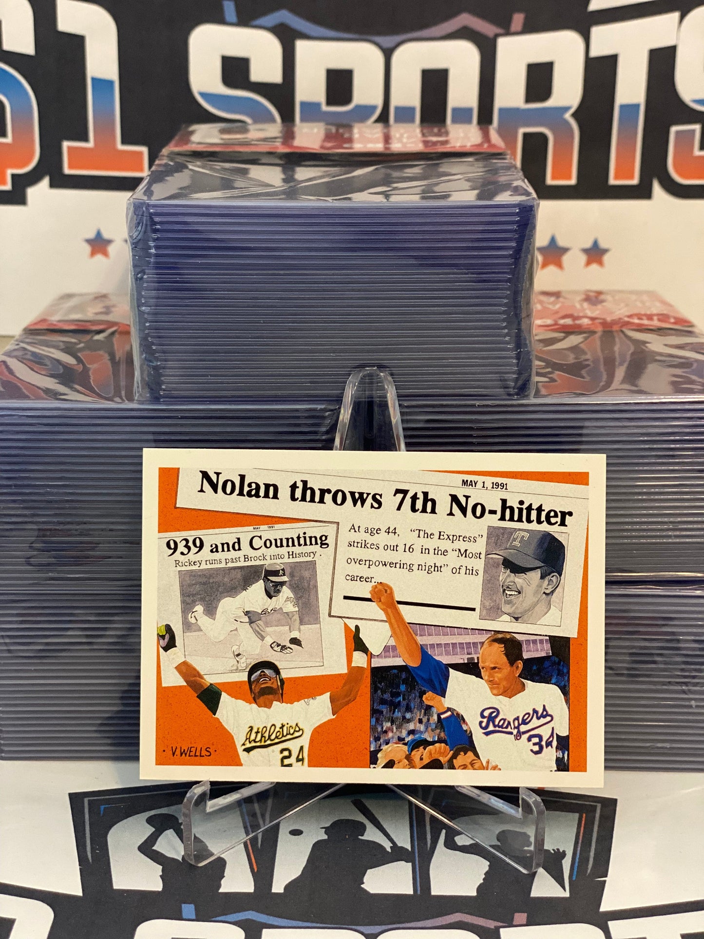 1991 Upper Deck (Special Print) Nolan Ryan & Rickey Henderson #SP2