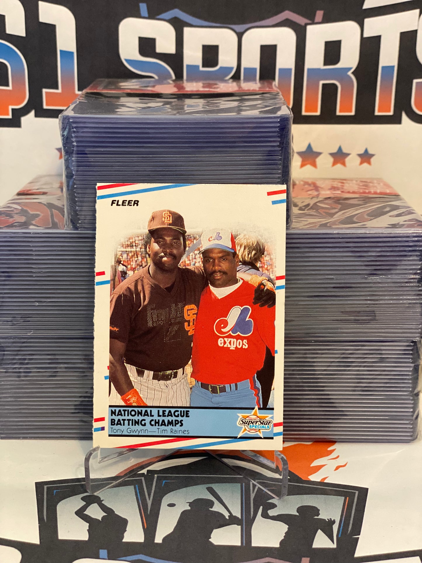 1988 Fleer (SuperStar Specials) Tony Gwynn & Tim Raines #631