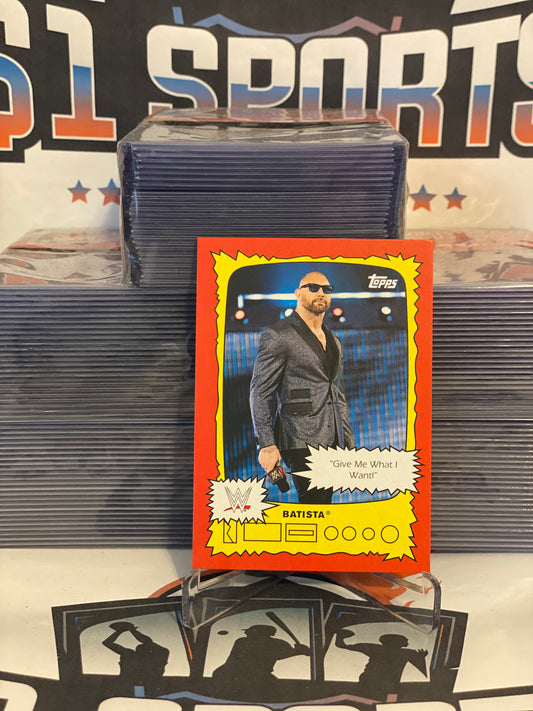 2021 Topps Heritage WWE (The Superstars Speak) Batista #SS-1