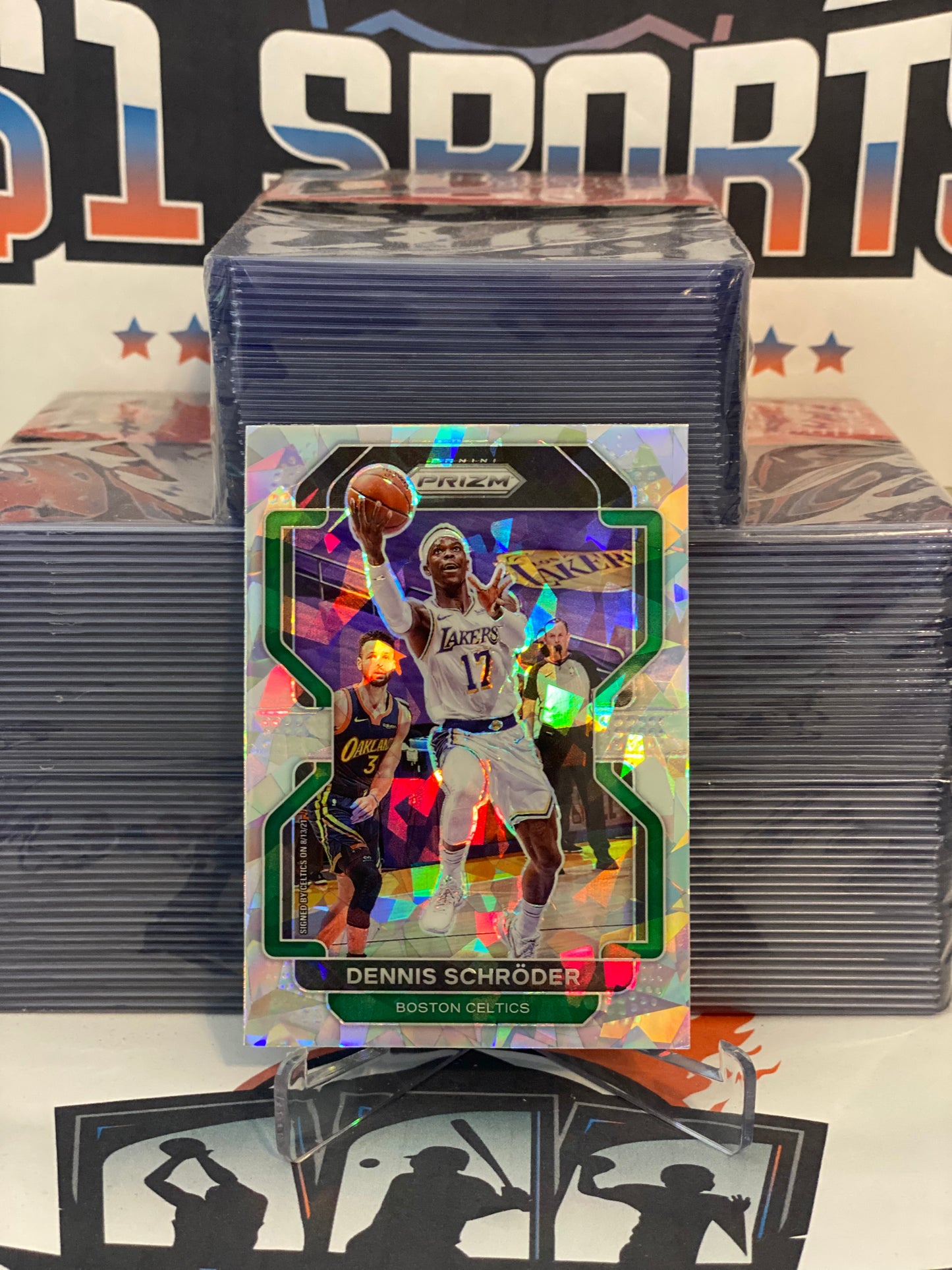 2021 Panini Prizm (Ice Prizm) Dennis Schroder #20