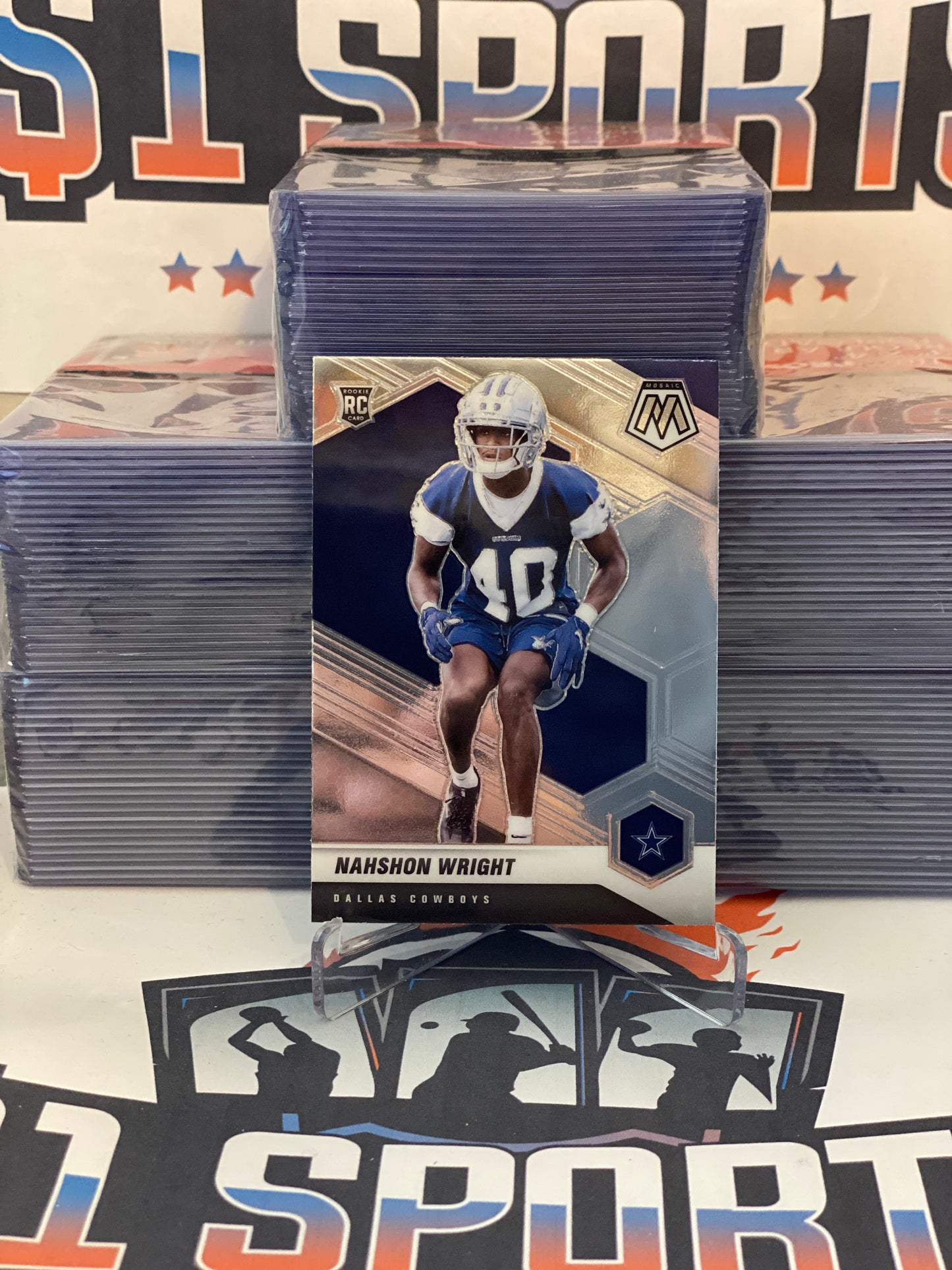 2021 Panini Mosaic Nahshon Wright Rookie #349