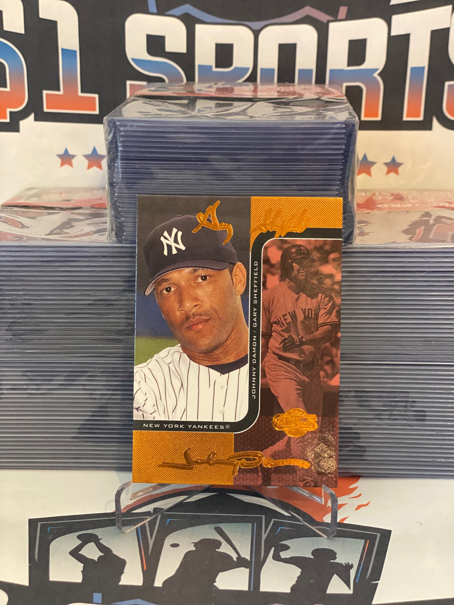 2006 Topps Co-Signers (Changing Faces Bronze, 110/150) Gary Sheffield & Johnny Damon #11C