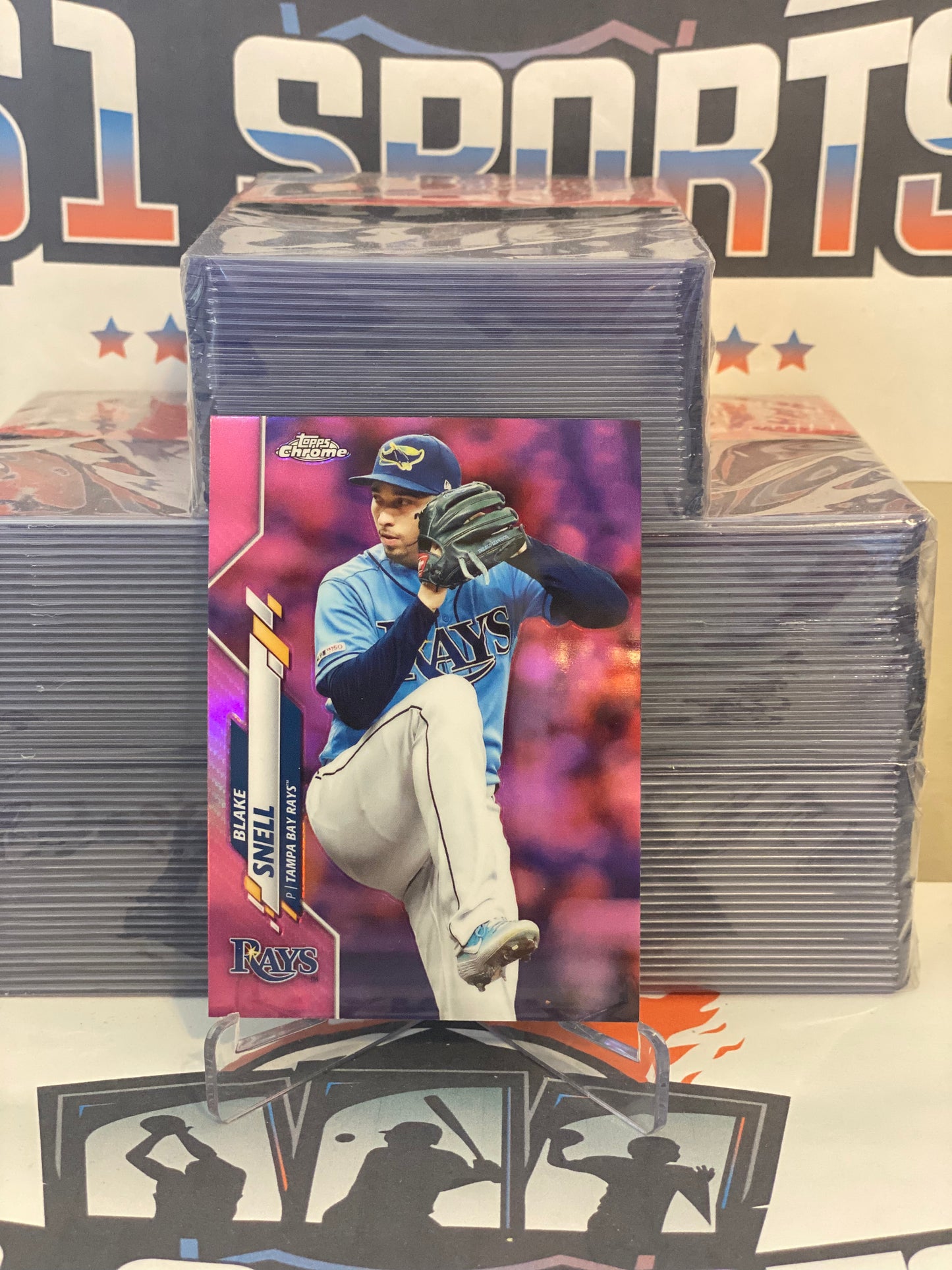 2020 Topps Chrome (Pink Refractor) Blake Snell #68