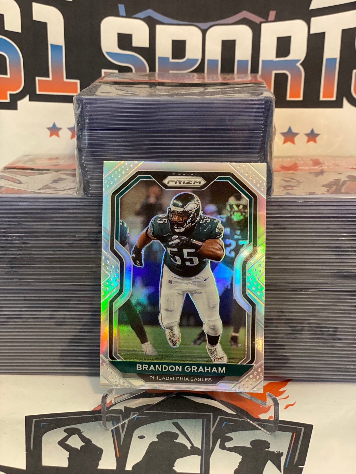 2020 Panini Prizm (Silver Prizm) Brandon Graham #175