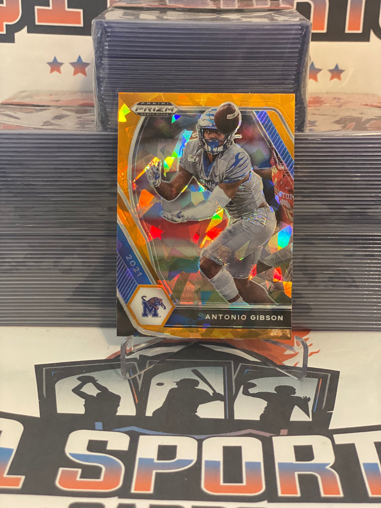 2021 Panini Prizm Draft Picks (Orange Ice Prizm) Antonio Gibson #79