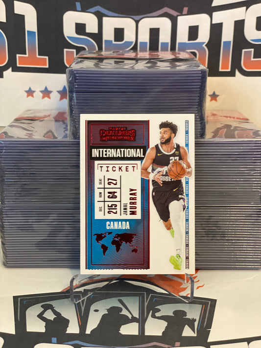 2020 Panini Contenders (Red, International Ticket) Jamal Murray #12
