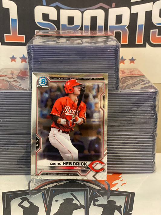 2021 Bowman Chrome Prospects Austin Hendrick #BCP-55