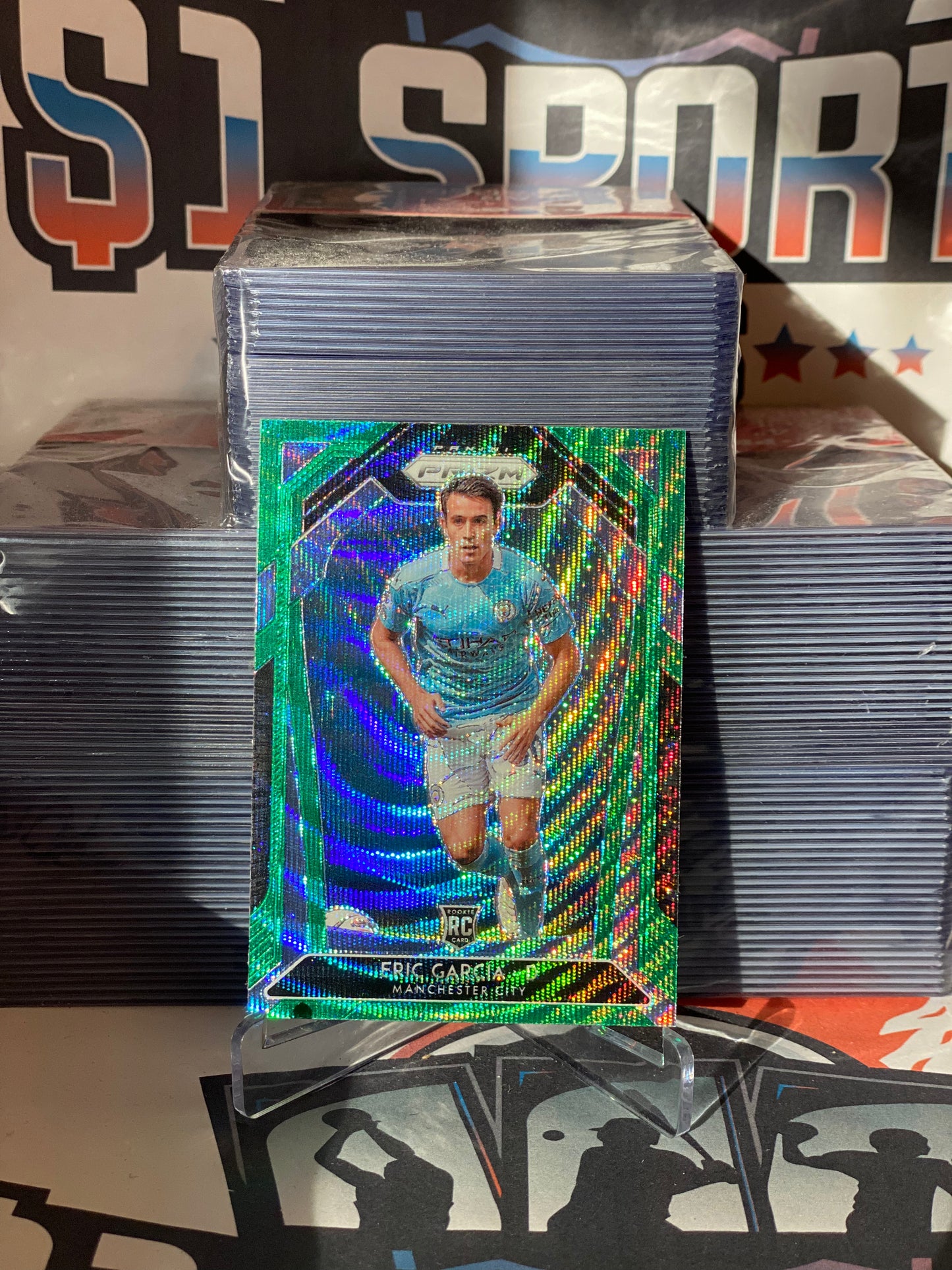 2020 Panini Prizm Premier League (Green Wave Prizm) Eric Garcia Rookie #93