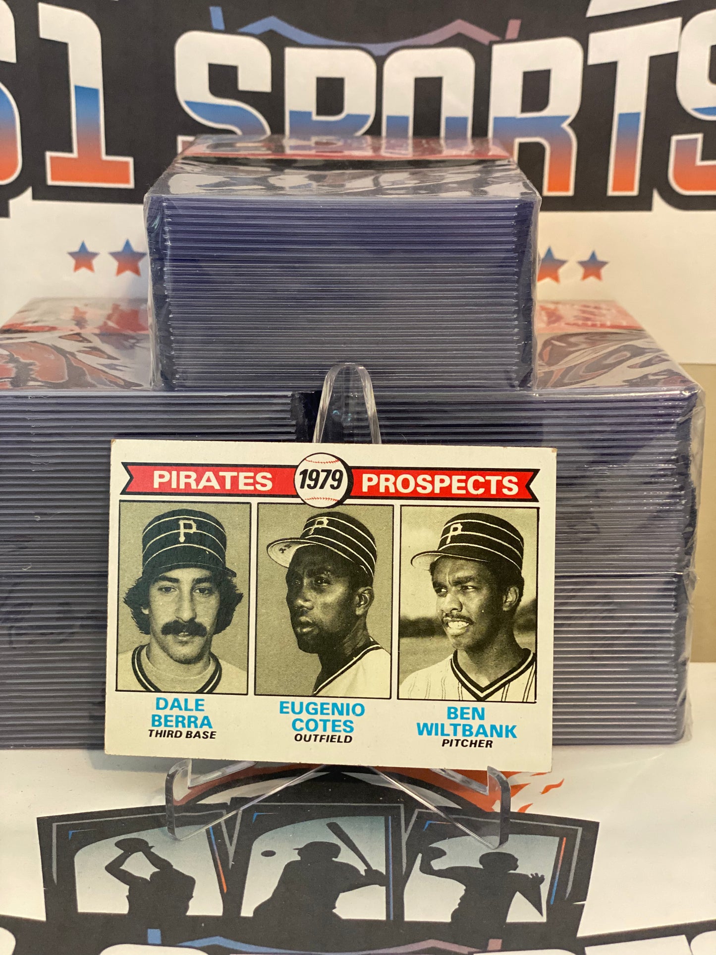 1979 Topps (Pirates Prospects) Dale Berra, Eugenio Cotes, Ben Wiltbank Rookie #723