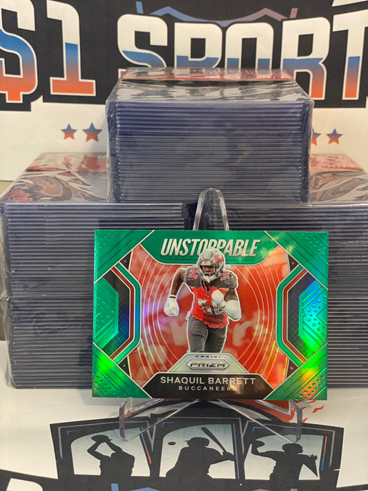 2020 Panini Prizm (Green Prizm, Unstoppable) Shaquil Barrett #5