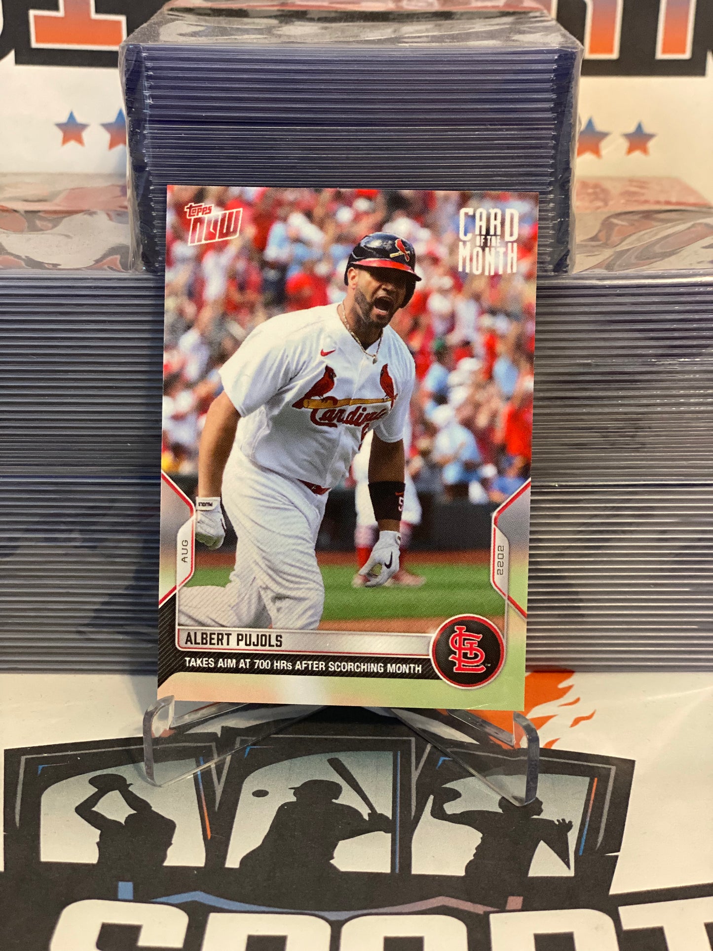 2022 Topps Now (August 2022 Card of the Month) Albert Pujols #M-AUG