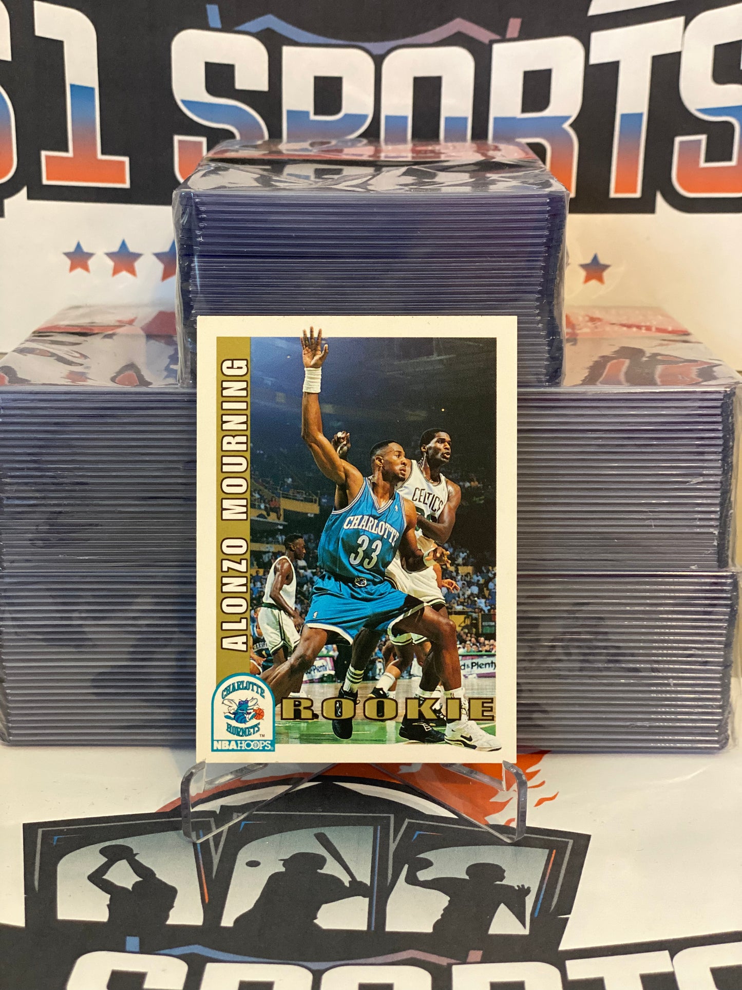 1992 NBA Hoops Alonzo Mourning Rookie #361