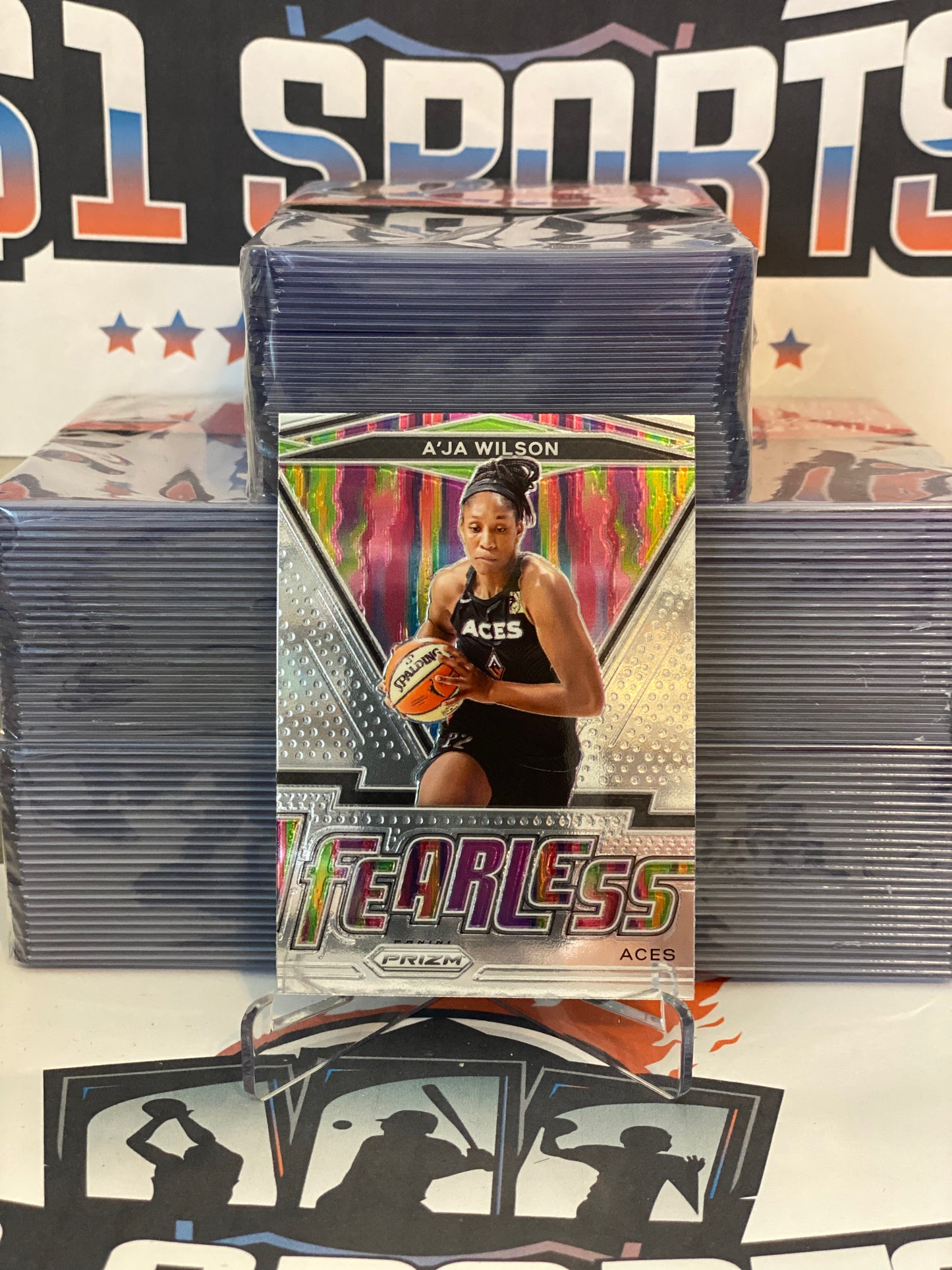 2021 Panini Prizm (Fearless) A'Ja Wilson #4