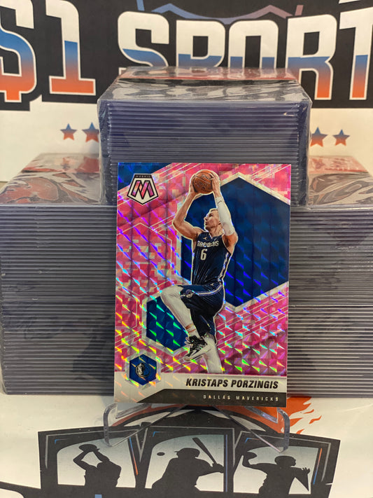 2020 Panini Mosaic (Pink Camo Prizm) Kristaps Porzingis #74