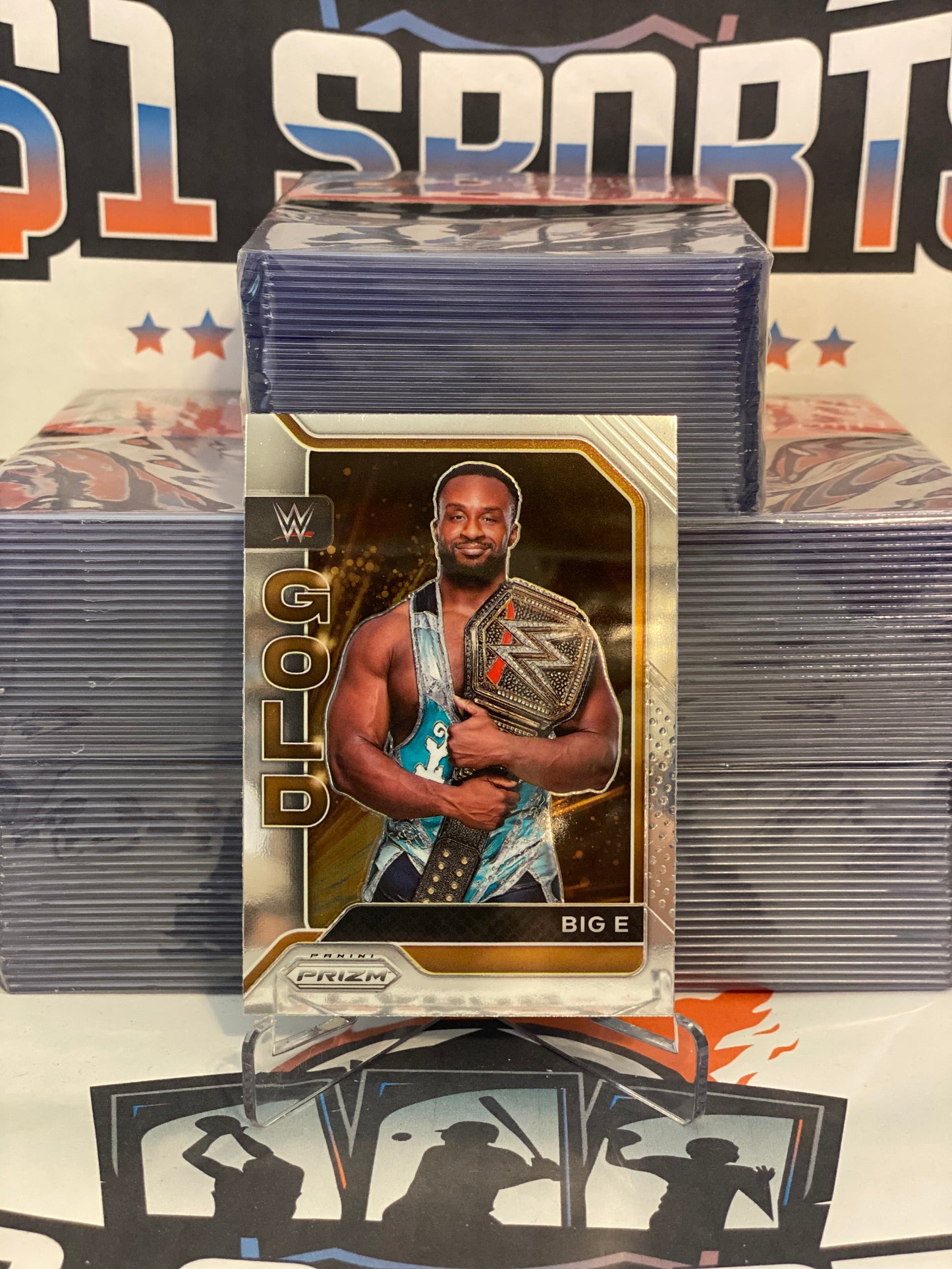 2022 Panini Prizm WWE (Gold) Big E #10