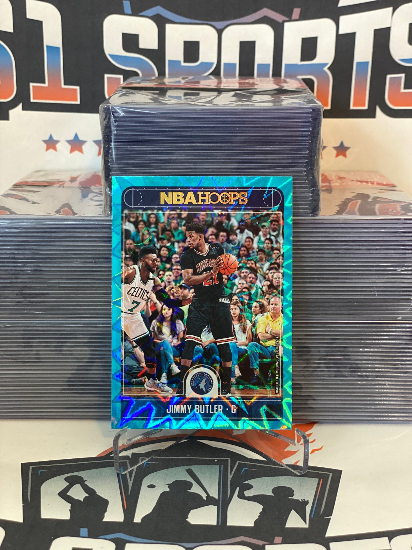 2017 NBA Hoops (Teal Explosion) Jimmy Butler #18