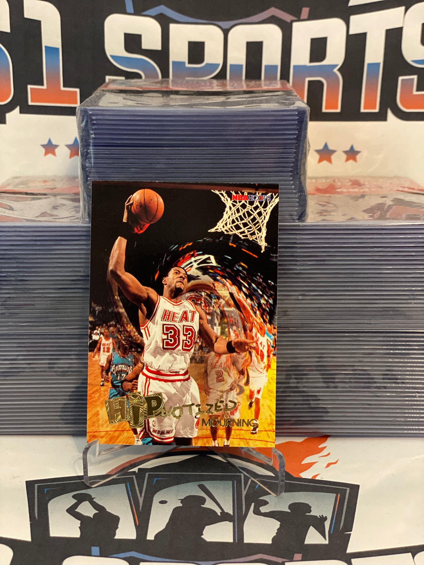 1996 NBA Hoops (Hypnotized) Alonzo Mourning #H10