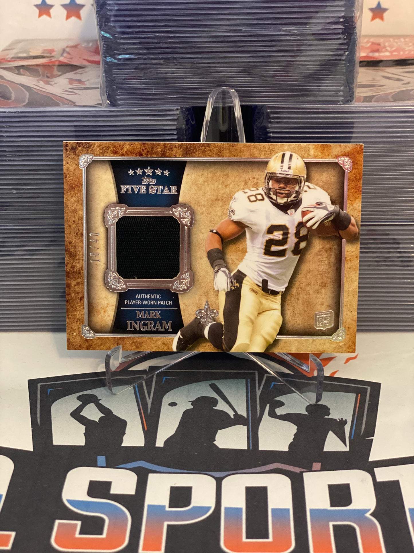 2011 Topps Five Star (Rookie Relic 18/40) Mark Ingram #FSP-MI