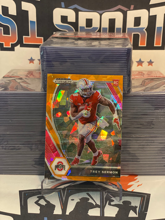 2021 Panini Prizm Draft Picks (Orange Ice Prizm) Trey Sermon Rookie #159