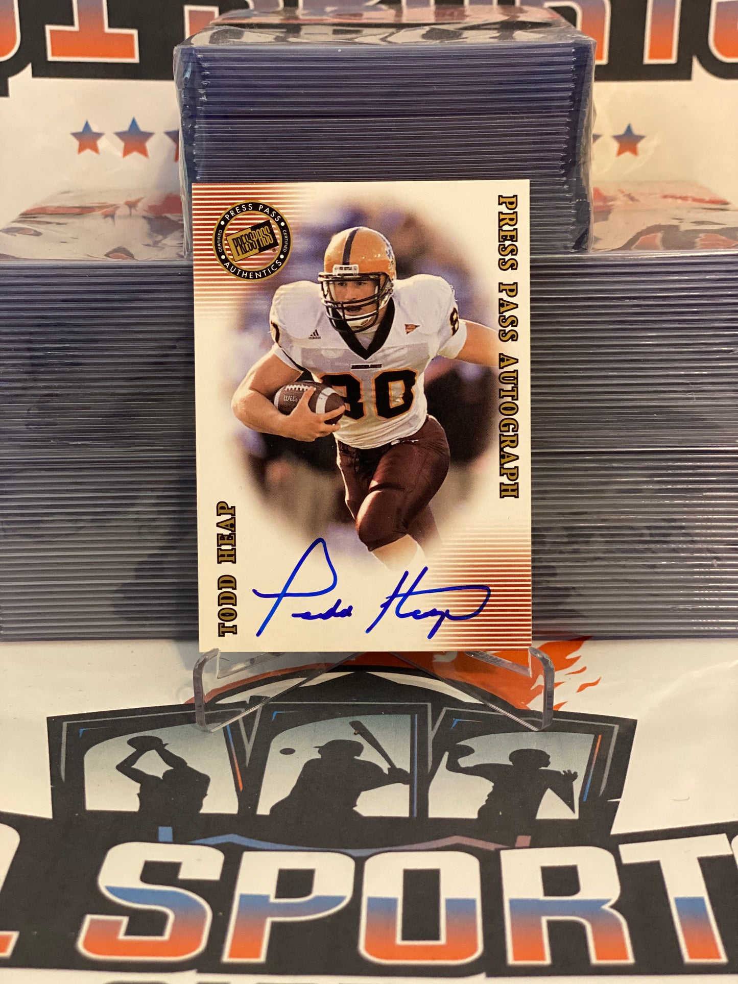 2001 Press Pass (Bronze, Signature Edition Autograph) Todd Heap #13