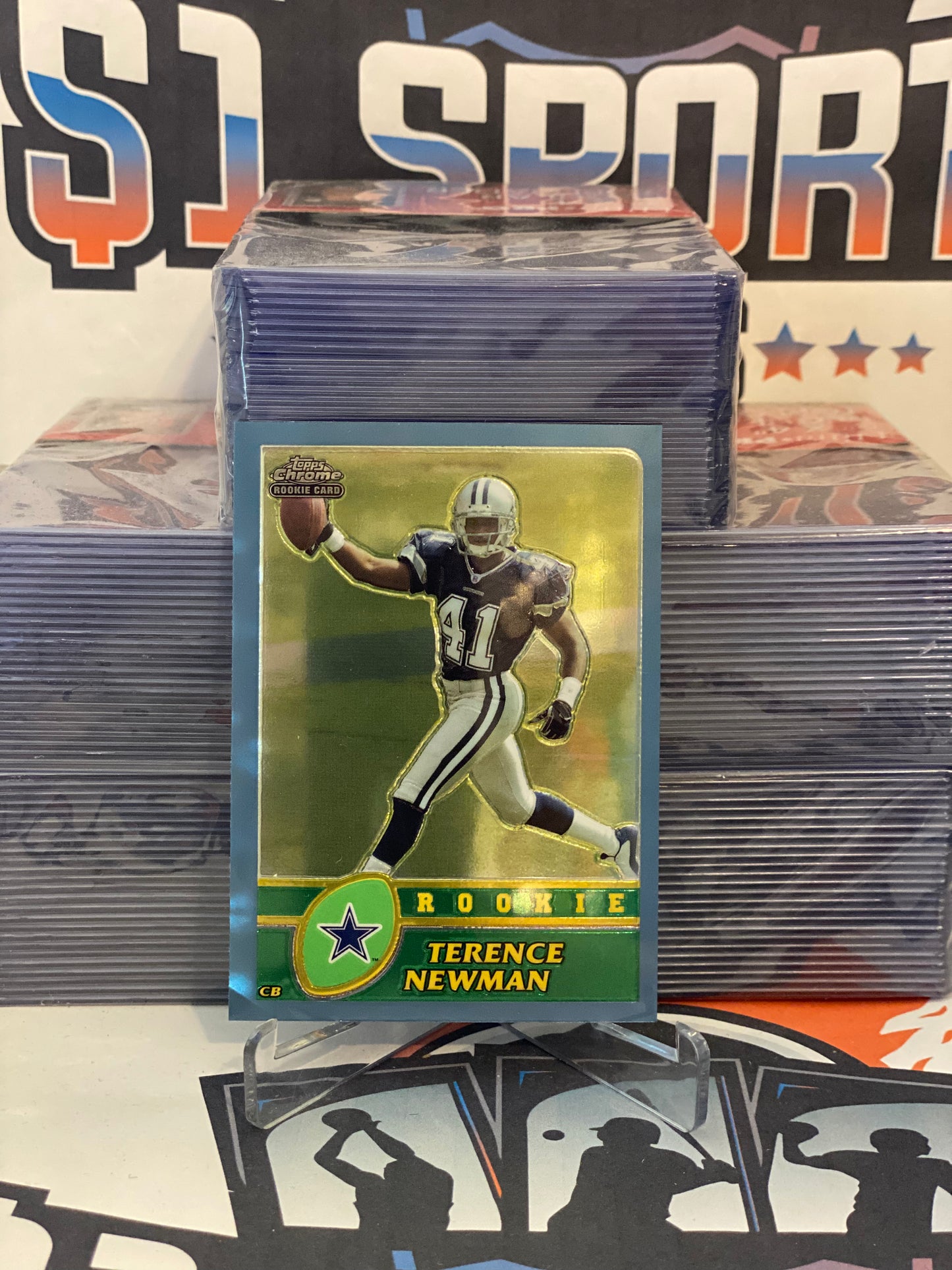 2003 Topps Chrome Terence Newman Rookie #238