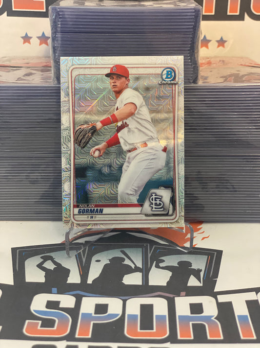 2020 Bowman Chrome Prospects (Mega Refractor) Nolan Gorman #BCP-162