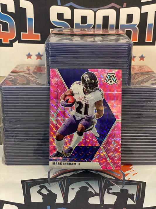 2020 Panini Mosaic (Pink Camo Prizm) Mark Ingram II #20