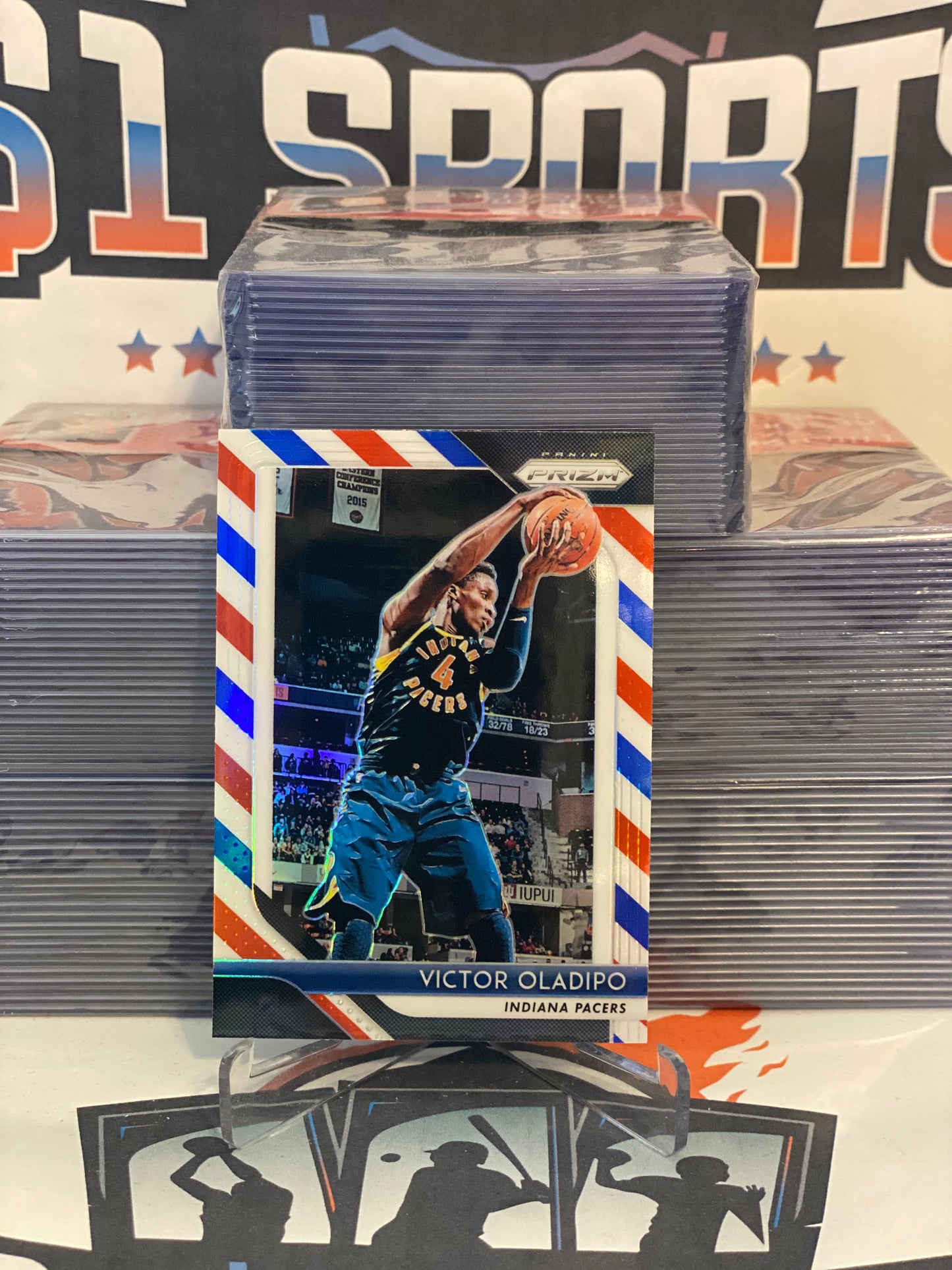 2018 Panini Prizm (Red White Blue Prizm) Victor Oladipo #134