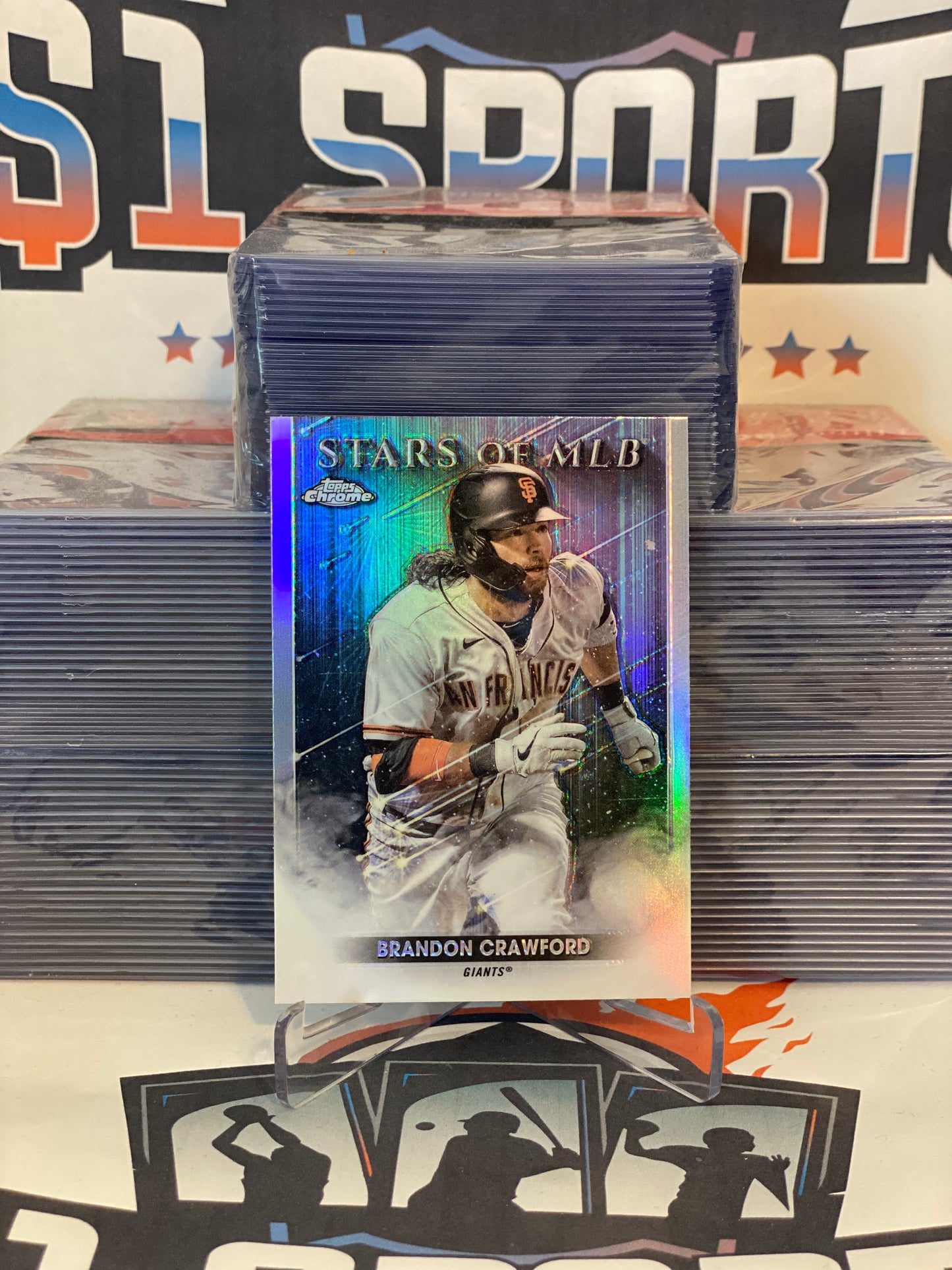 2022 Topps Chrome (Stars of MLB) Brandon Crawford #SMLBC-81