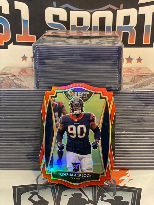 2020 Panini Select (Red Die Cut Prizm, Premier Level) Ross Blacklock Rookie #194