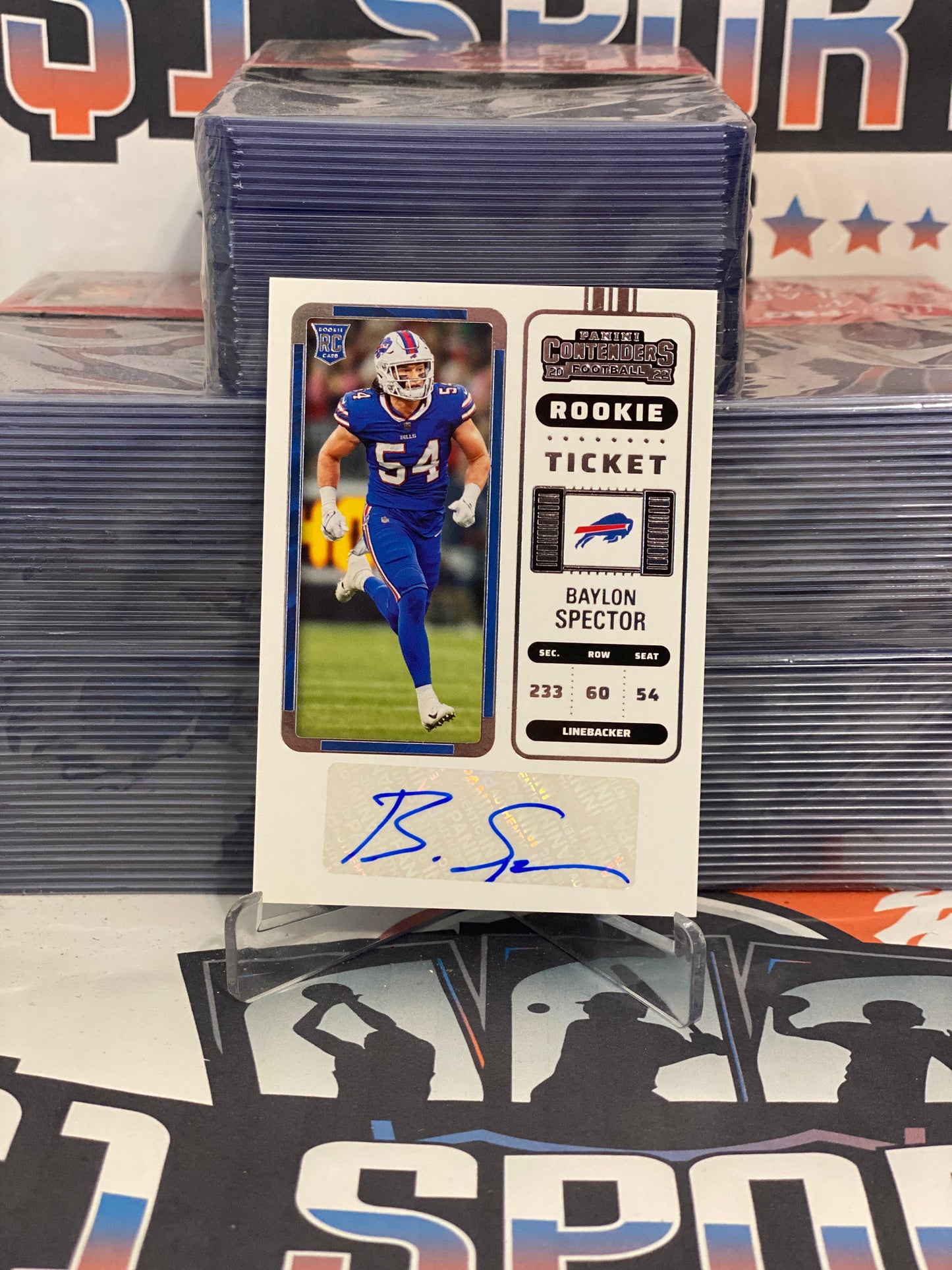 2022 Panini Contenders (Rookie Ticket Auto) Baylon Spector #301