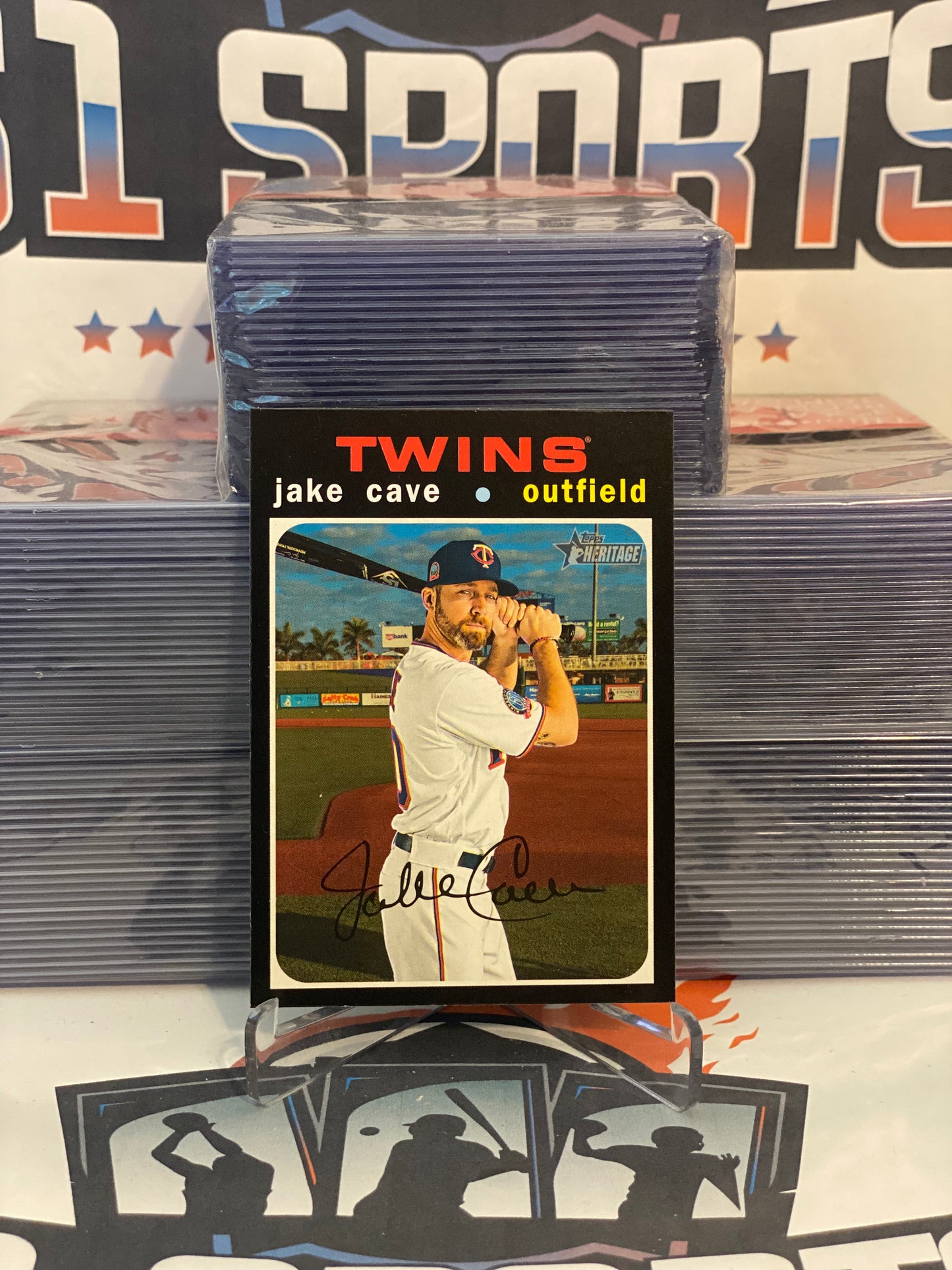 2020 Topps Heritage (Short Print) Jake Cave #710