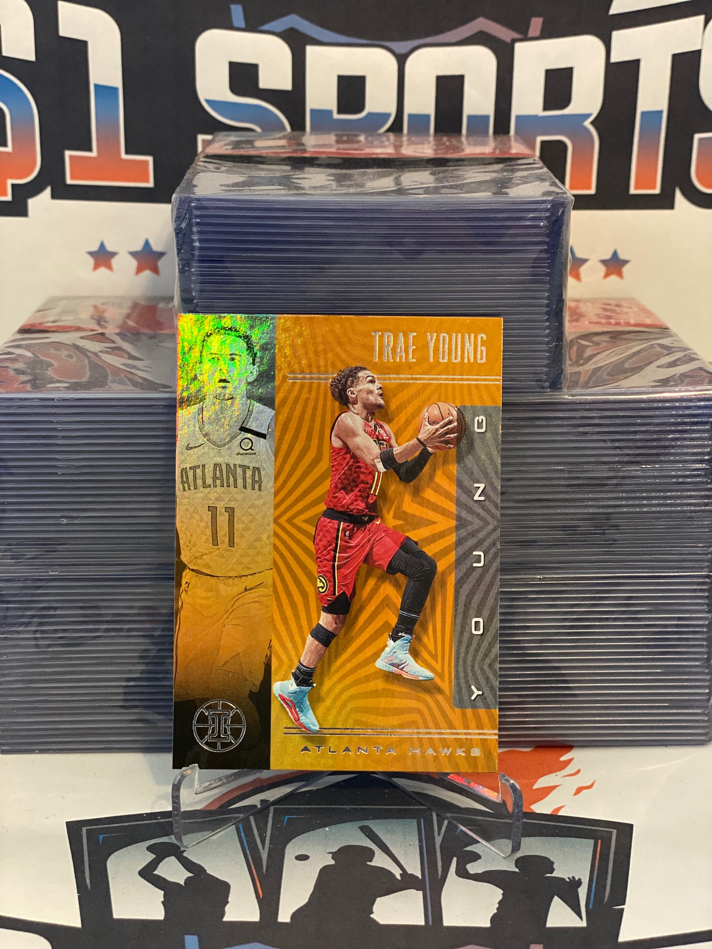 2019 Panini Illusions (Orange) Trae Young #136