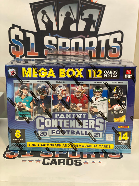 2021 Panini Contenders NFL Football Mega Box