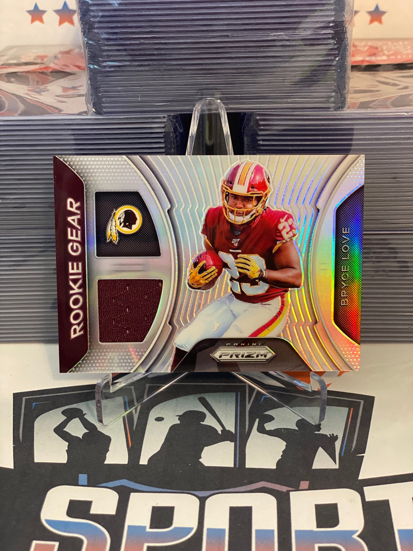 2019 Panini Prizm (Silver Prizm, Rookie Gear Relic) Bryce Love #RG-BL