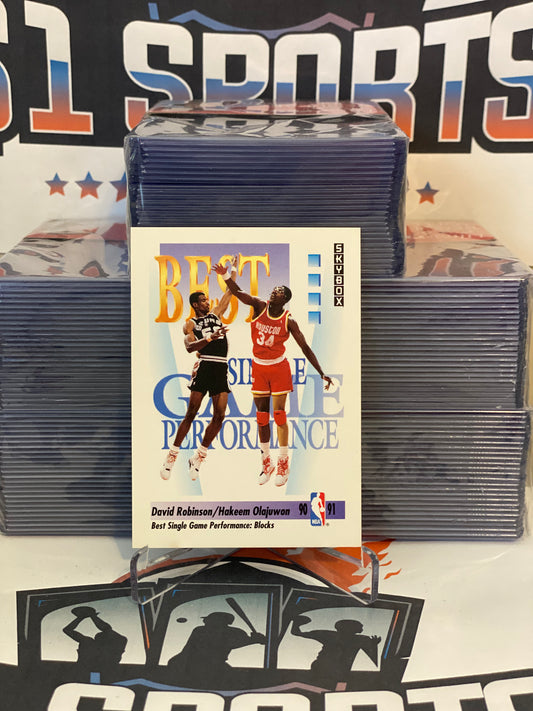 1991 Skybox (Best Single Game Performance) Hakeem Olajuwon & David Robinson #311