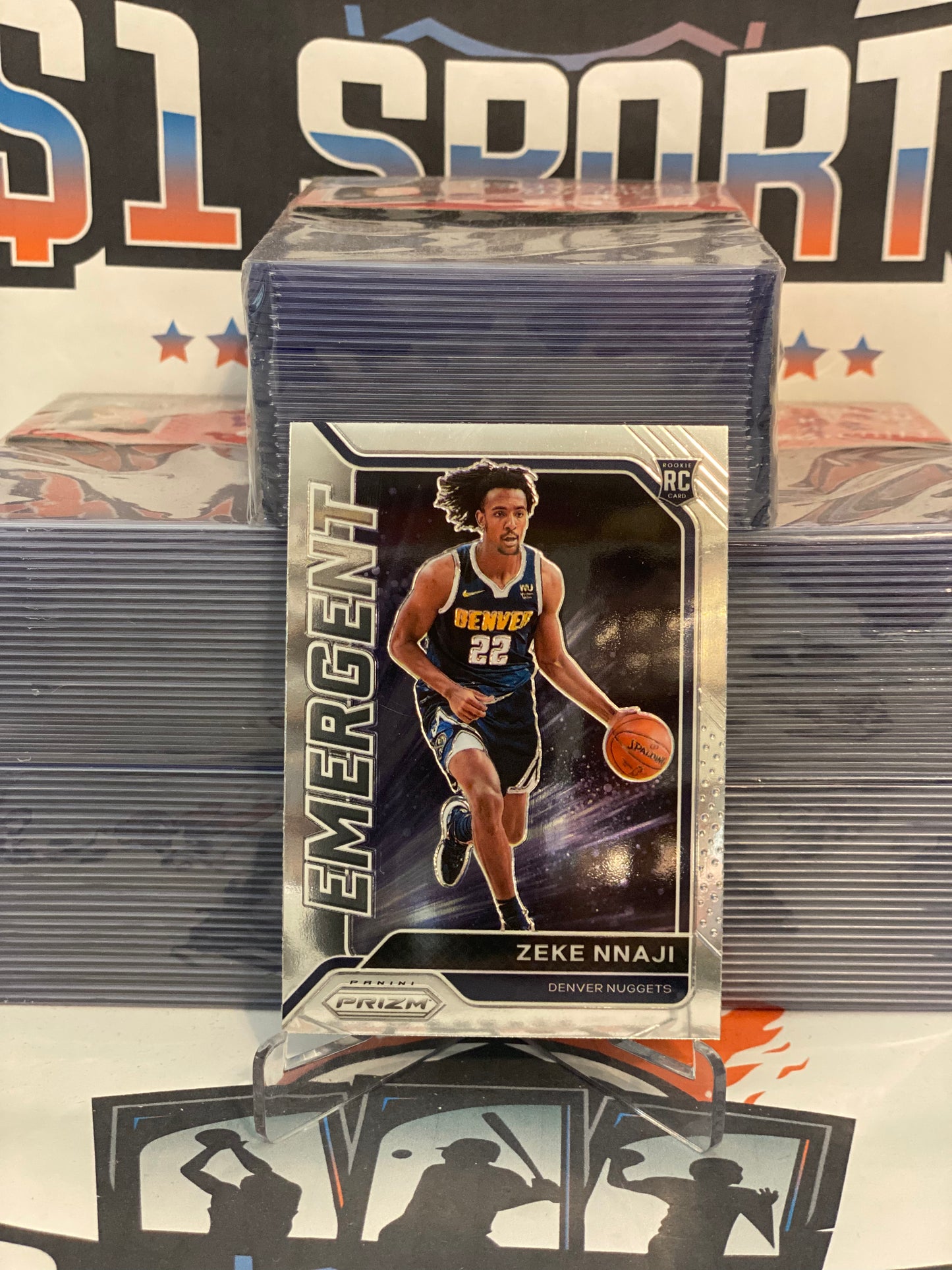 2020 Panini Prizm (Emergent) Zeke Nnaji Rookie #6