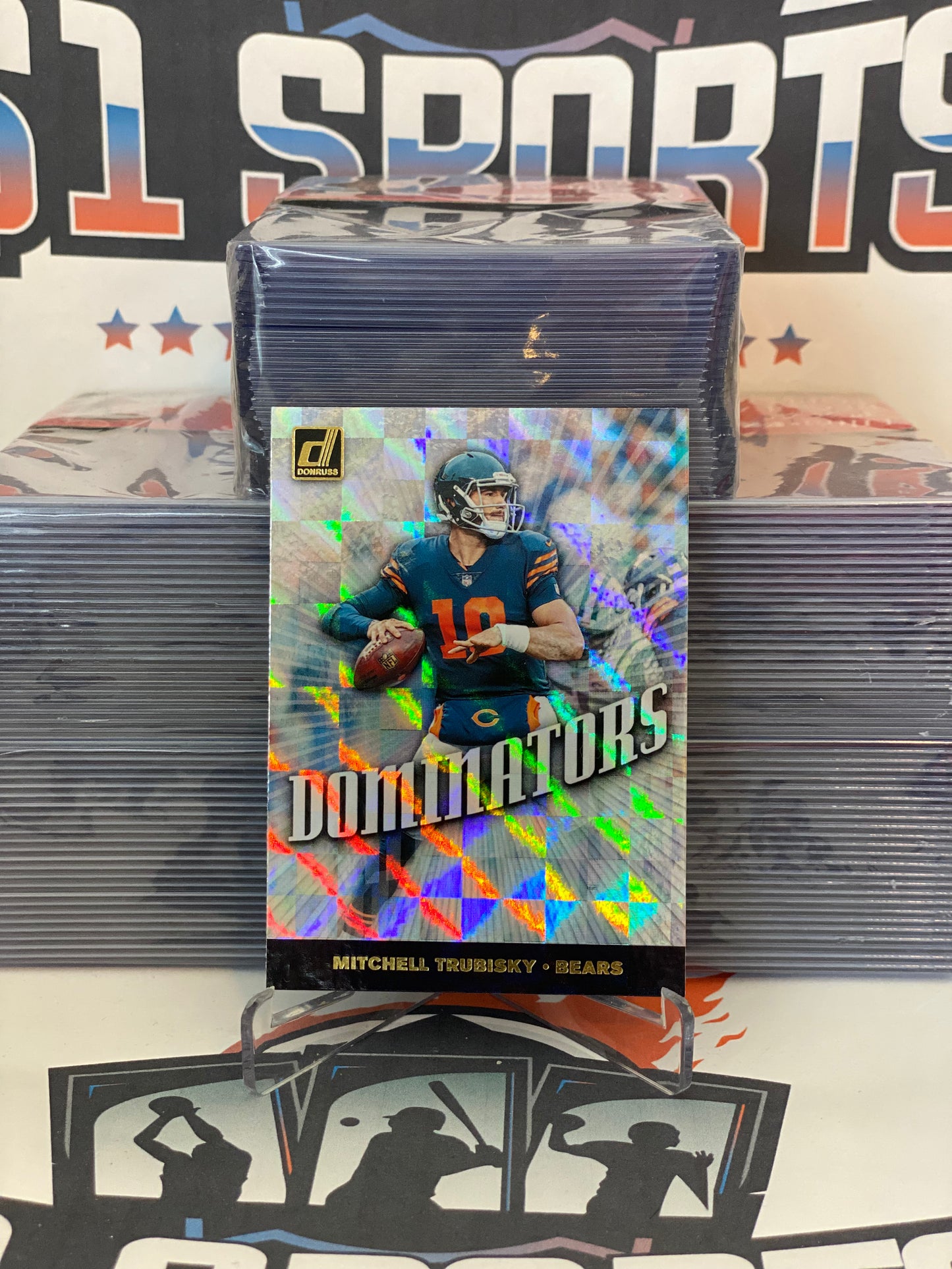 2019 Donruss (Dominators) Mitchell Trubisky #DOM-34