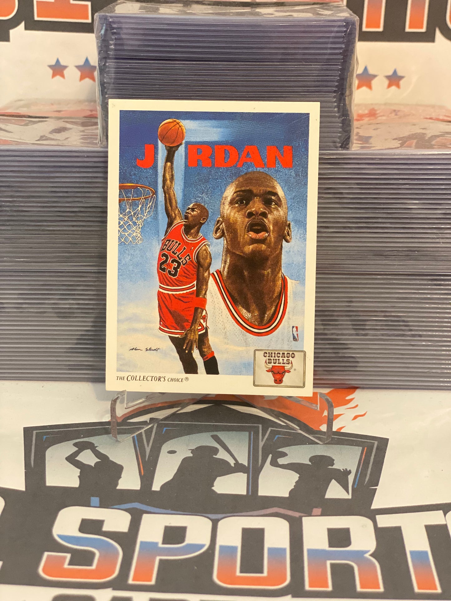 1991 Upper Deck (Team Checklist Art Card) Michael Jordan #75