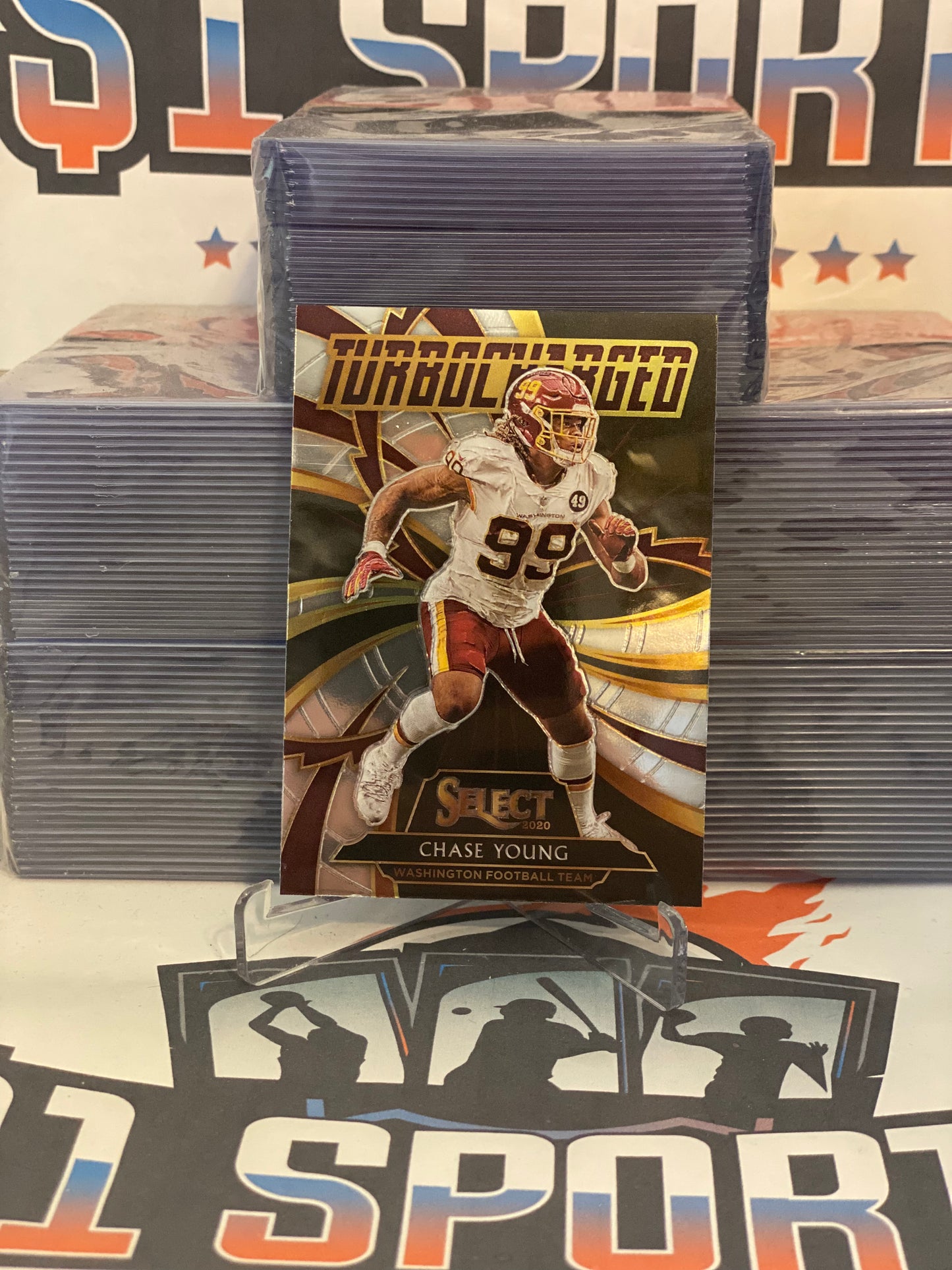 2020 Panini Select (Turbocharged) Chase Young Rookie #T22