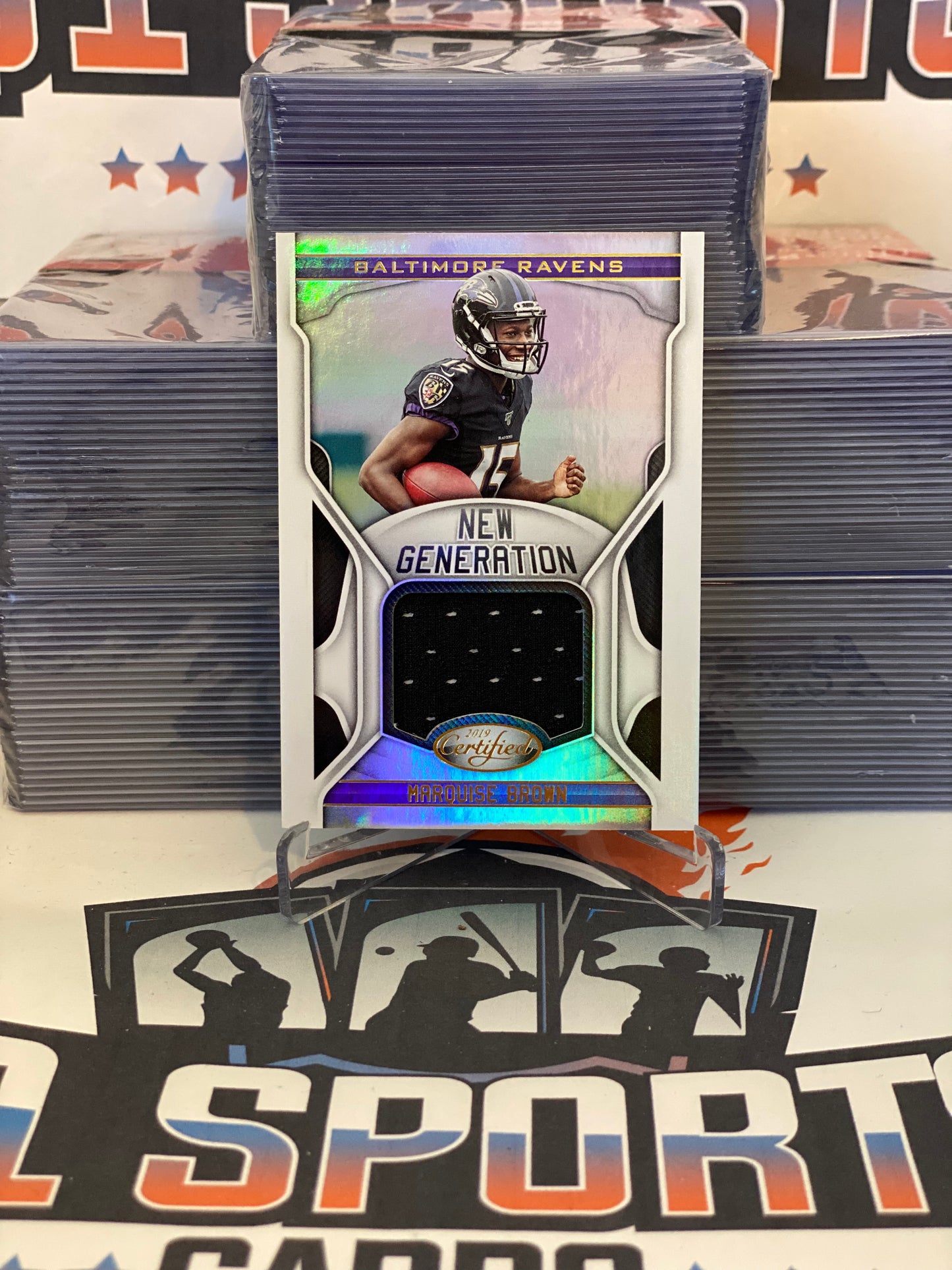 2019 Panini Certified (New Generation Relic) Marquise Brown #NG-MB