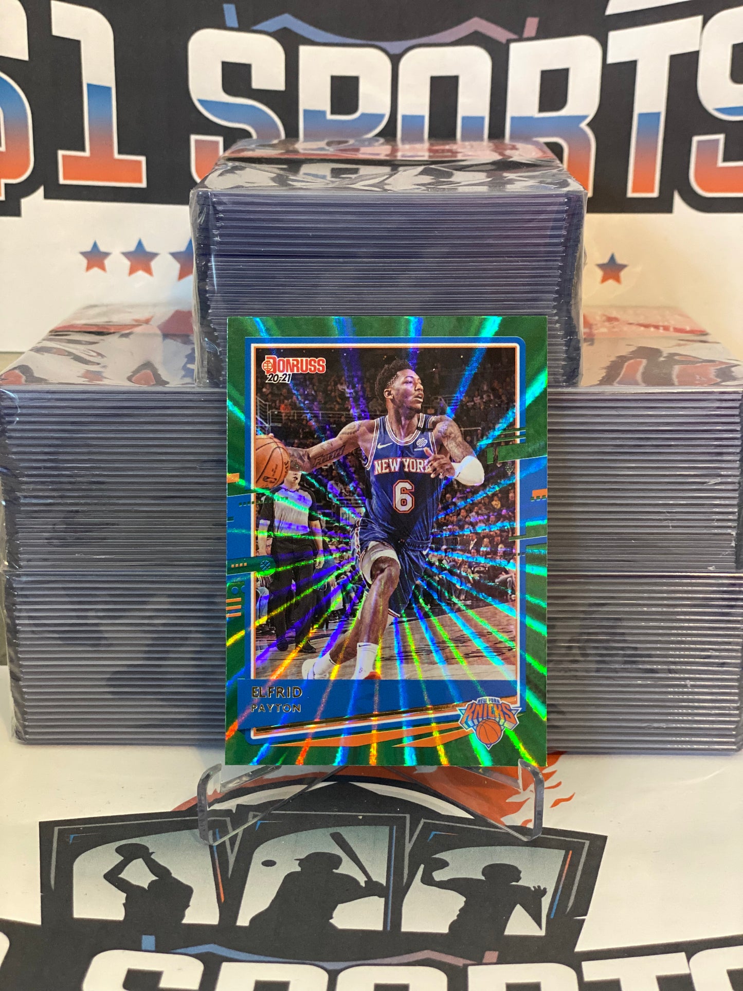 2020 Donruss (Holo Green Laser) Elfrid Payton #182