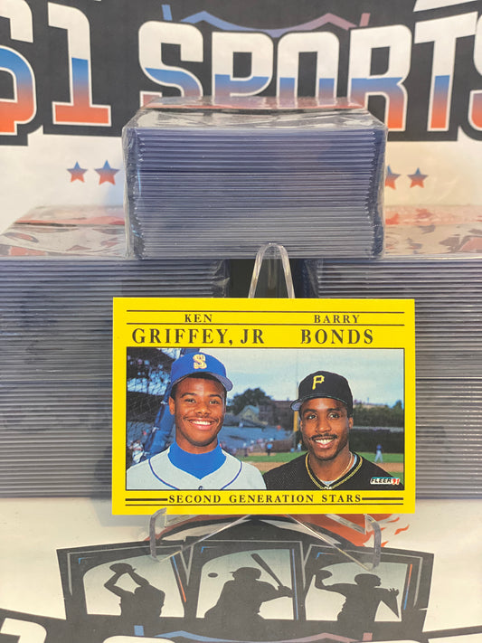 1991 Fleer (Second Generation Stars) Ken Griffey Jr. & Barry Bonds #710