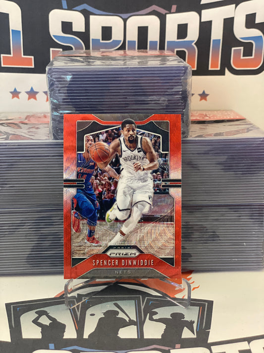 2019 Panini Prizm (Ruby Wave Prizm) Spencer Dinwiddie #48
